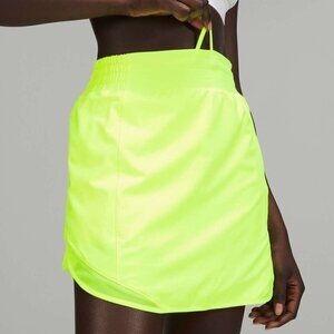 Lululemon Hotty Hot High-Rise Skirt Long Highlight Yellow 2 NWT